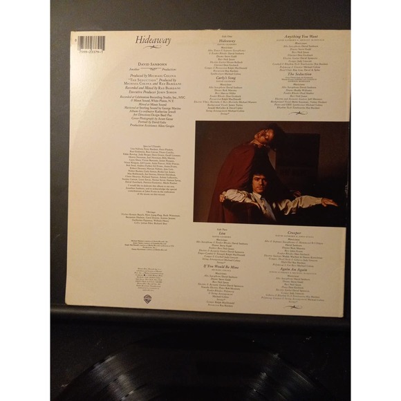 Hidseaway- =David Saanborn-  Vinyl LP Records - Excellence Condition - Picture 2 of 3